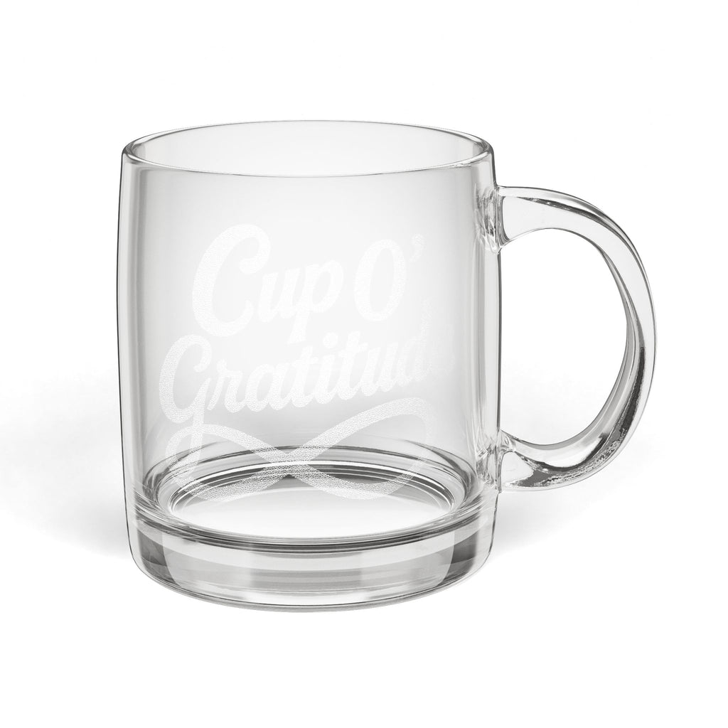 ‘Cup O’ Gratitude’ Glass Mug