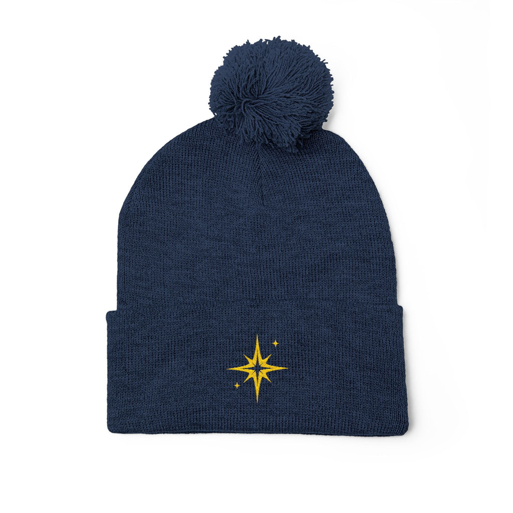 'Get Centered' Pom-Beanie
