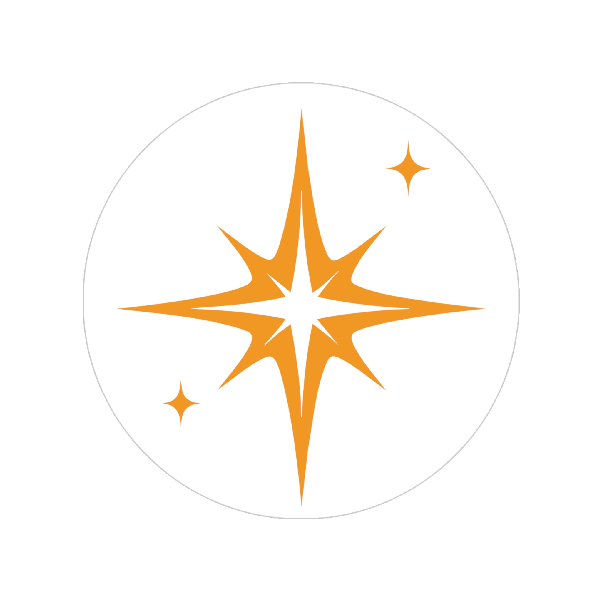 'Get Centered' Transparent Twinkle Sticker