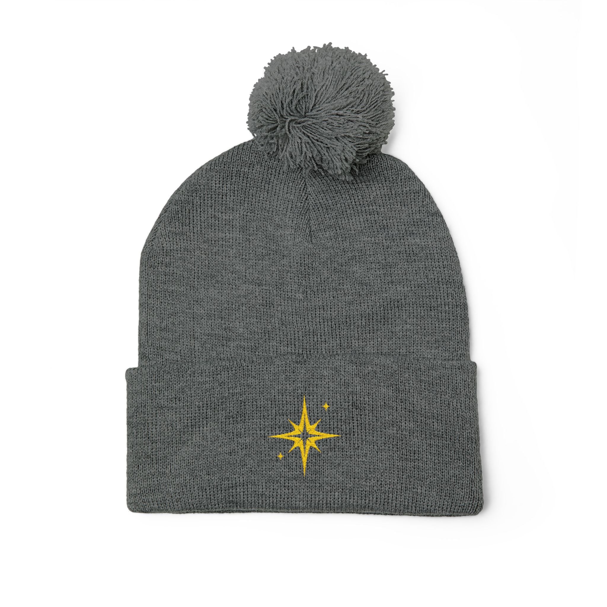 'Get Centered' Pom-Beanie