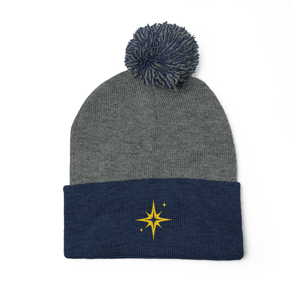 'Get Centered' Pom-Beanie