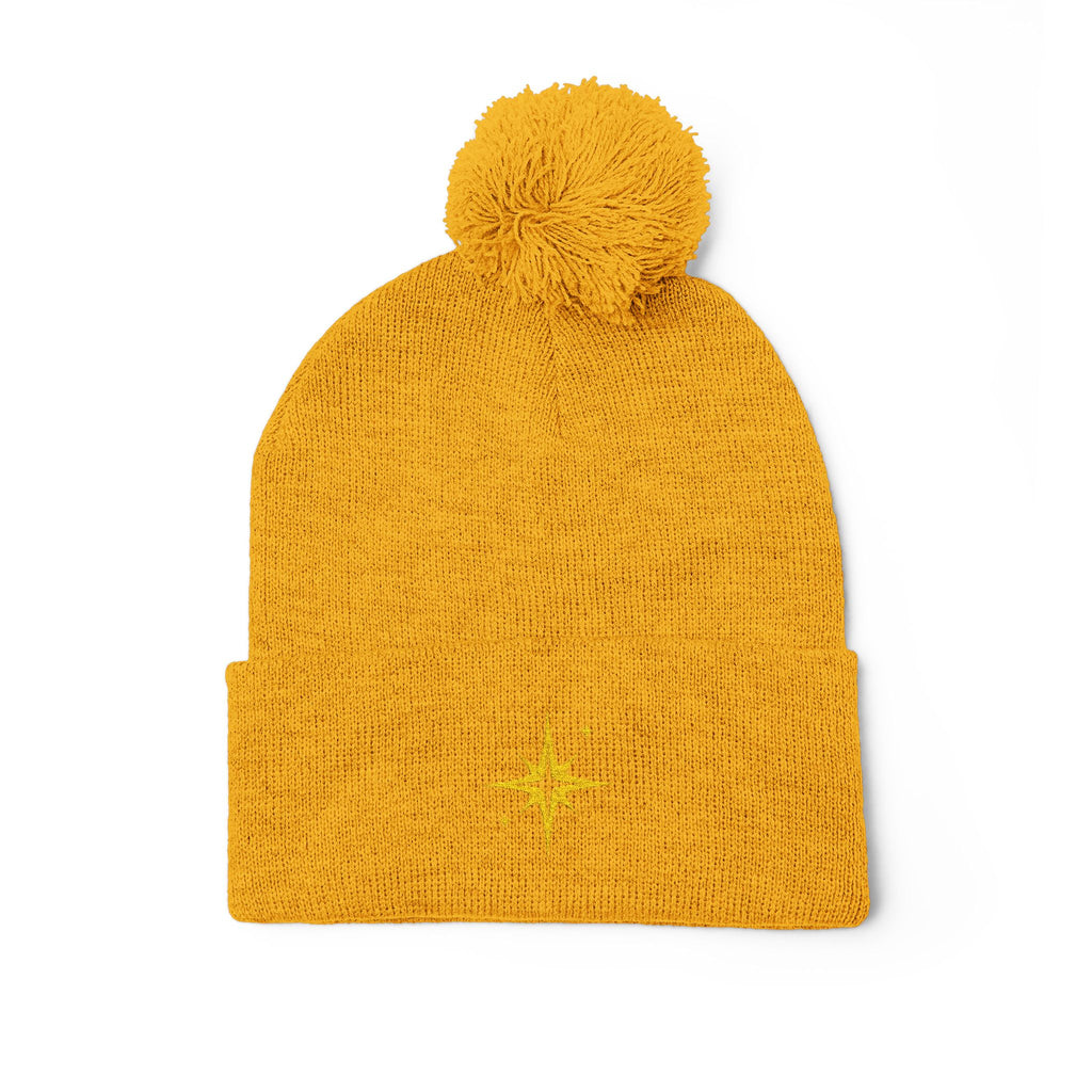 'Get Centered' Pom-Beanie